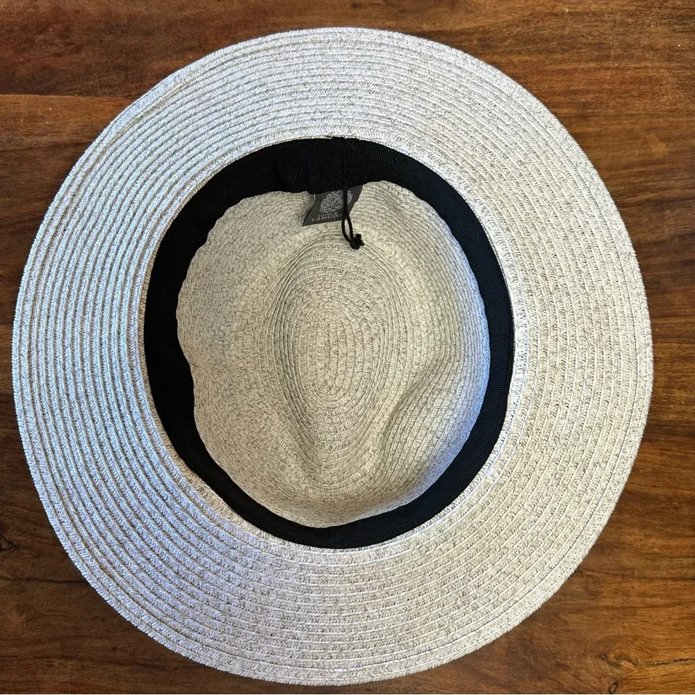 NWOT Vince Camuto Paper Fedora Hat - One Size